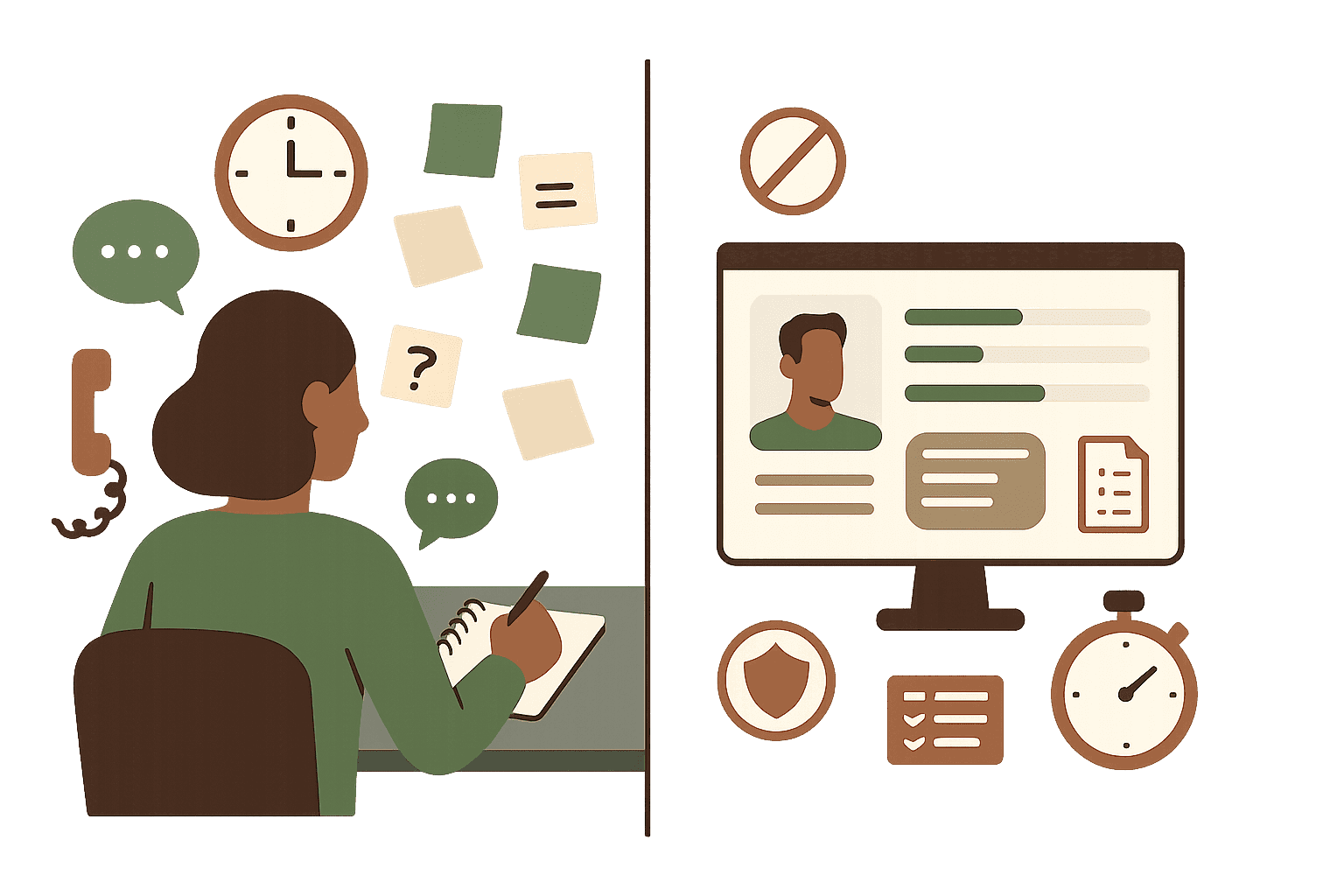 Traditional screening is slow and inconsistent — AI Hire standardizes and speeds it up